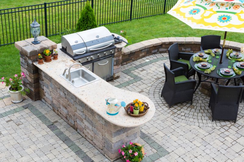 Outdoor Paver Kitchen